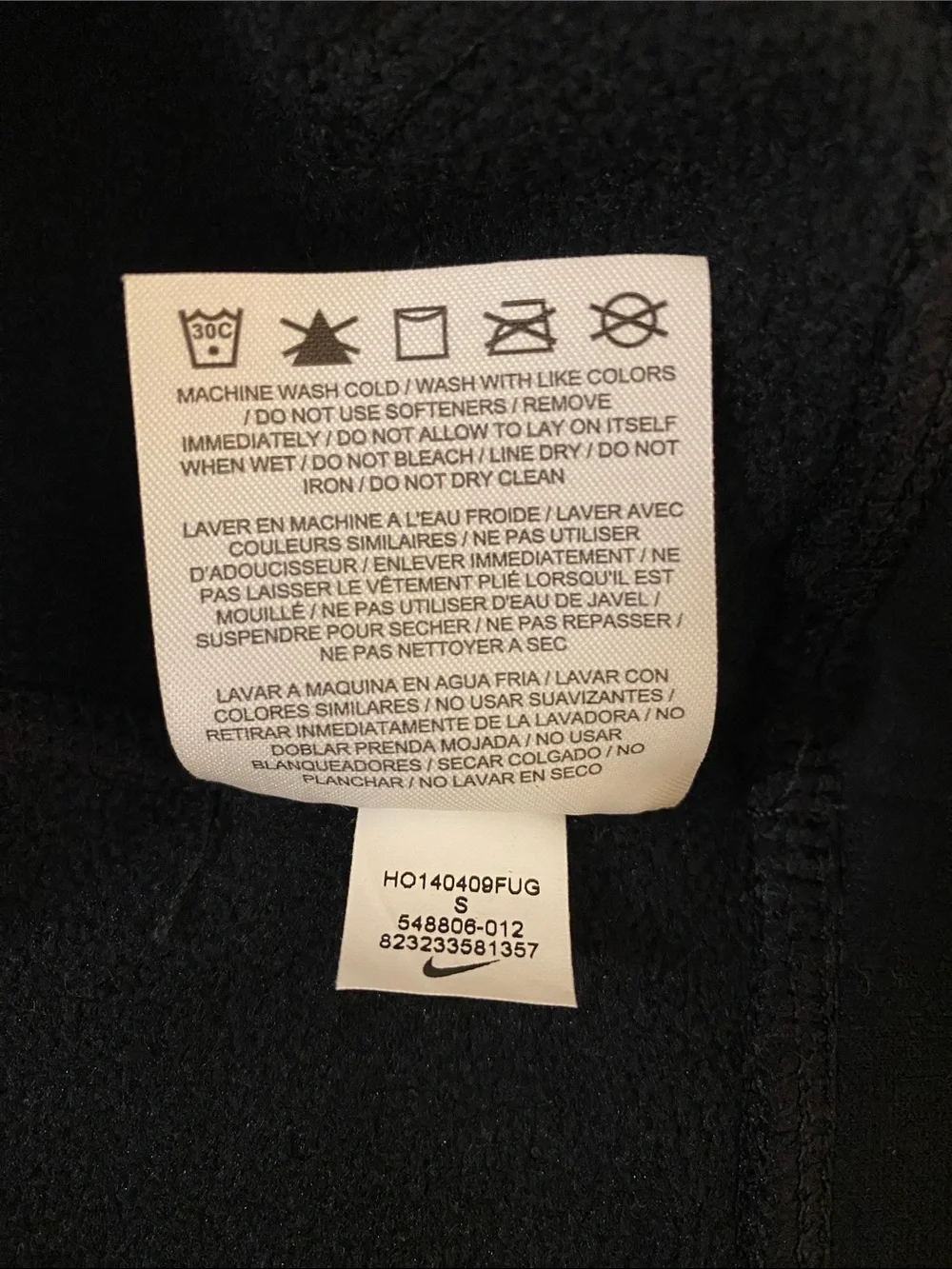 Nike sweatshirt black
